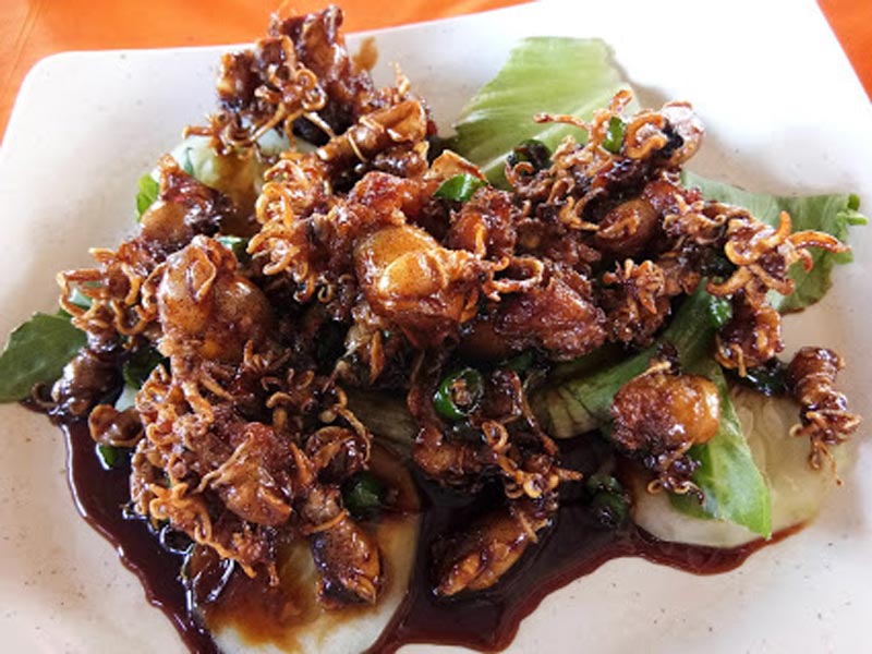 Bagan Seafood Restaurant 港尾海鲜楼 - Stir Fried Squid