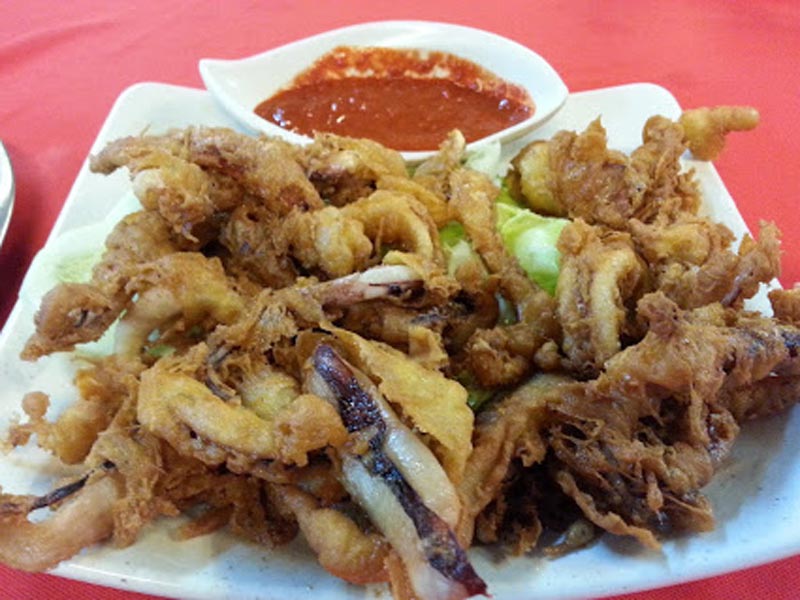 Bagan Seafood Restaurant 港尾海鲜楼 - Stir Fried Squid