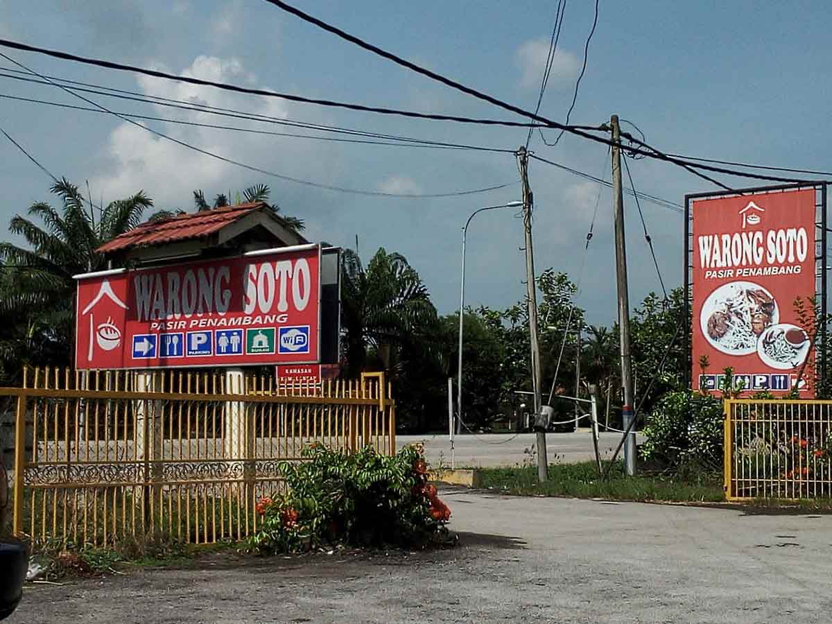 Warung Soto Pasir Penambang - Signboard